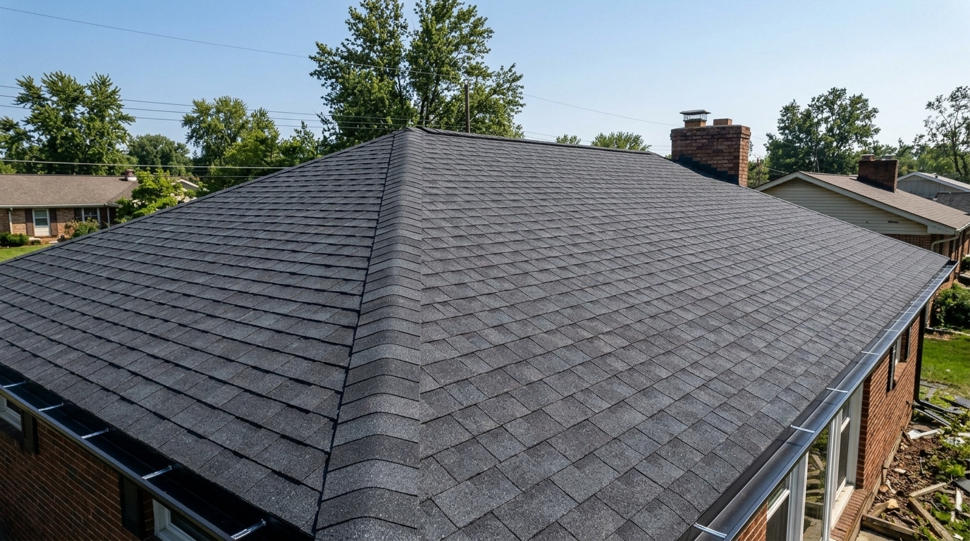 Storm Damaged Architectural Shingle Restoration After